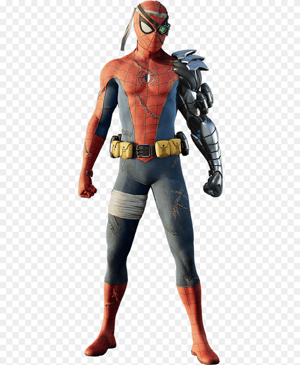 S Spider Man Wiki Cyborg Spider Man Suit, Clothing, Costume, Person, Adult Free Png Download
