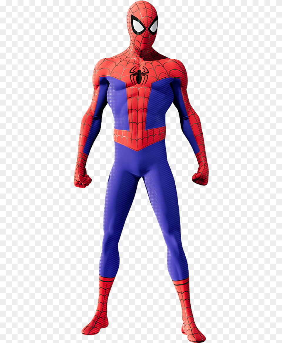 S Spider Man Wiki Spider Man Into The Spider Verse Spider Man, Clothing, Costume, Person, Adult Free Transparent Png