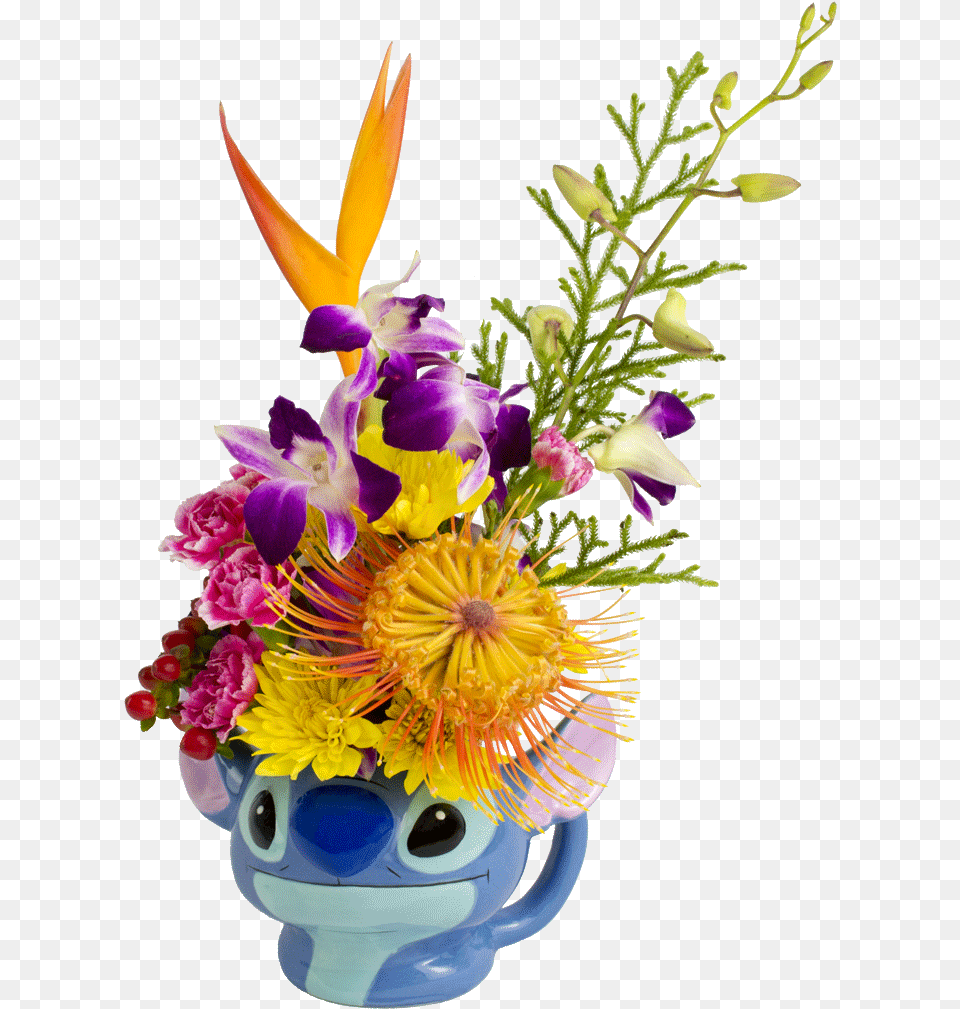 S Stitch Flower Mug Designed By Award Winning Bouquet, Flower Arrangement, Flower Bouquet, Ikebana, Plant Free Png