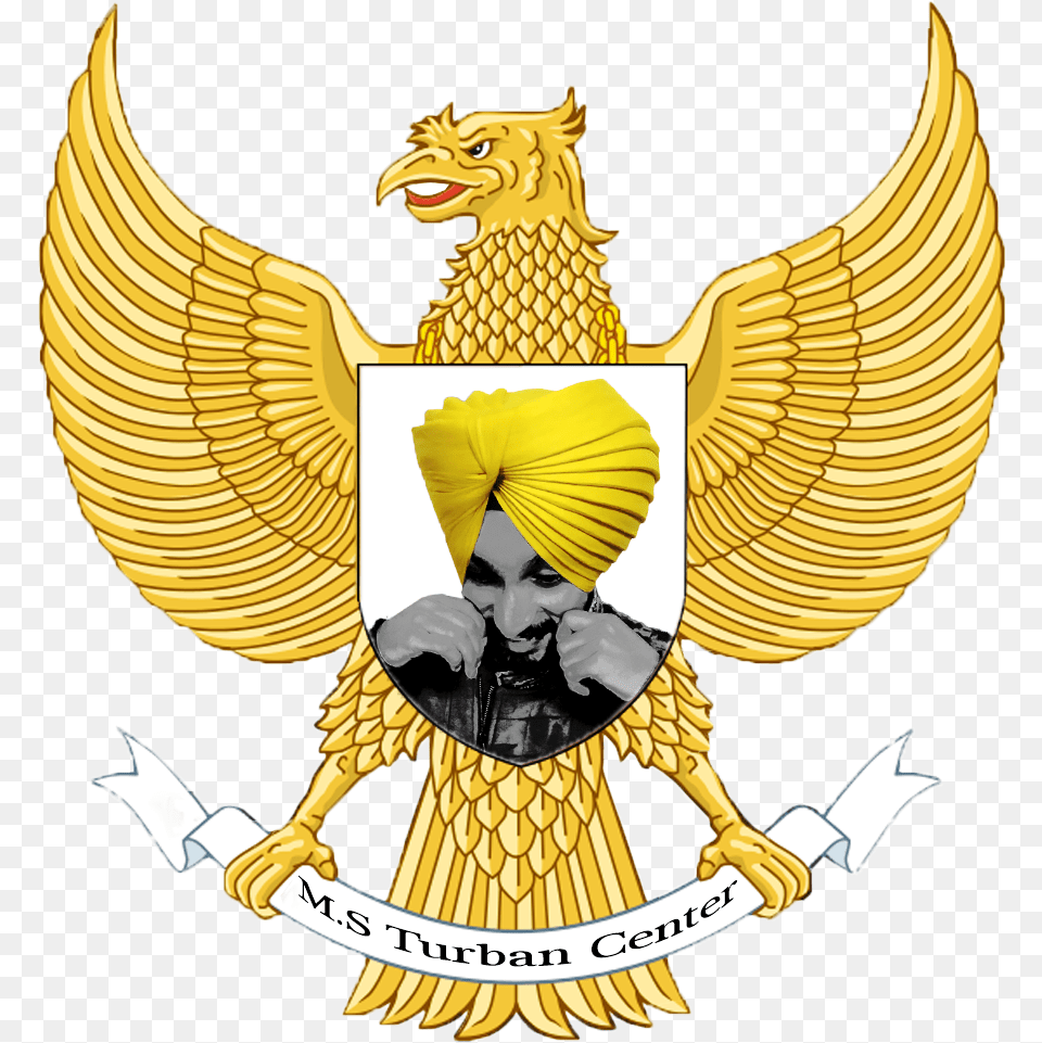 S Turban Center Logo Indonesia Hd, Symbol, Emblem, Badge, Person Free Png Download