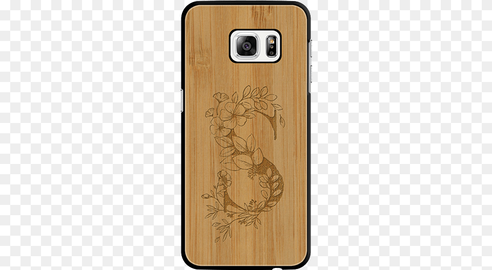 S Wooden Engraved Cover Case For Samsung Galaxy S7 Smartphone, Electronics, Mobile Phone, Phone, Wood Free Transparent Png