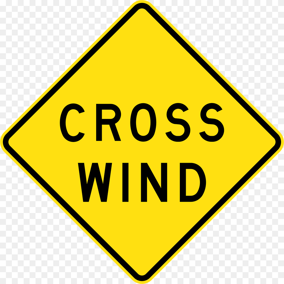 Sa101 Cross Wind Used In South Australia Clipart, Road Sign, Sign, Symbol Free Transparent Png