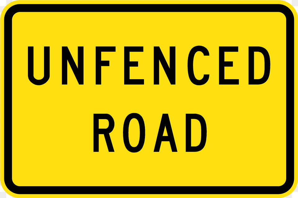 Sa102 Unfenced Road Used In South Australia Clipart, Sign, Symbol, Text, Road Sign Png Image