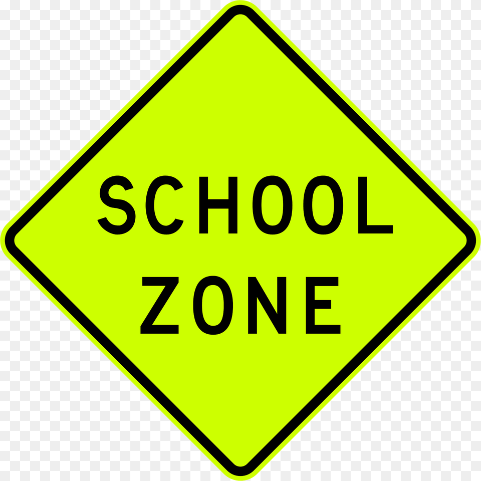Sa106 School Zone Used In South Australia Clipart, Sign, Symbol, Road Sign Png