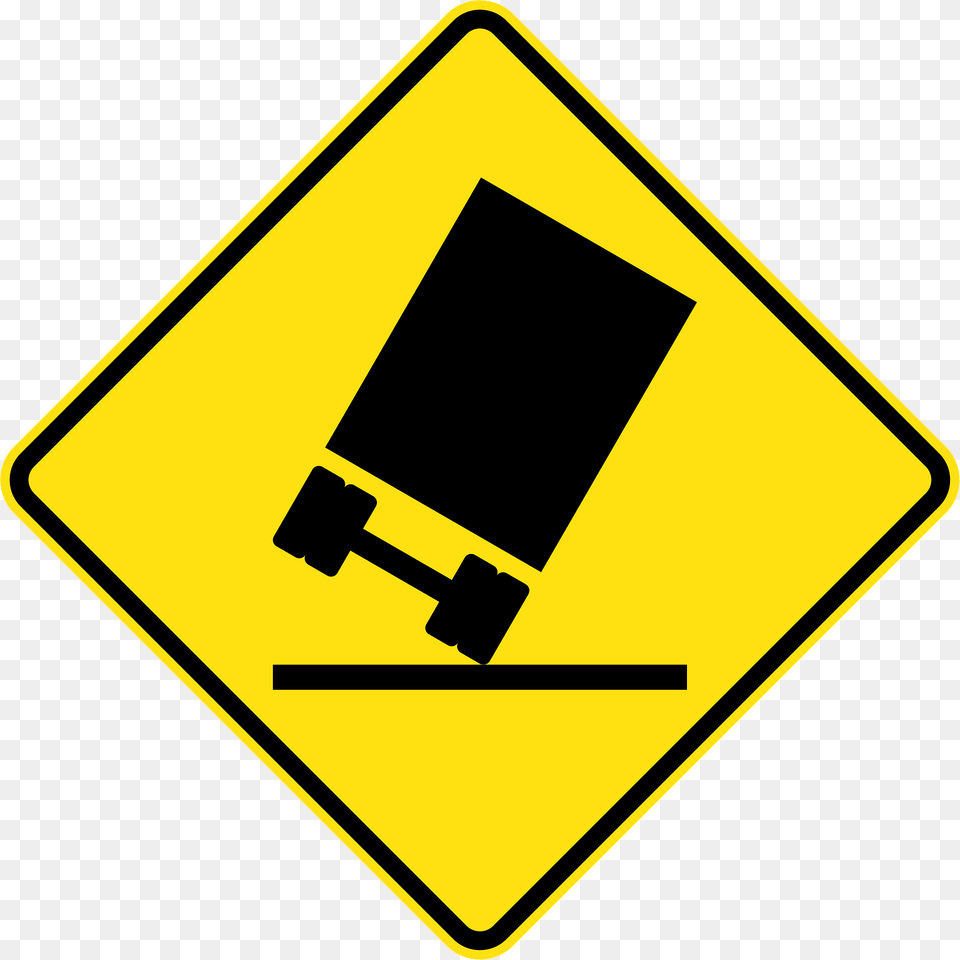 Sa72 Tilting Truck From The Left Used In South Australia Clipart, Sign, Symbol, Road Sign Free Transparent Png