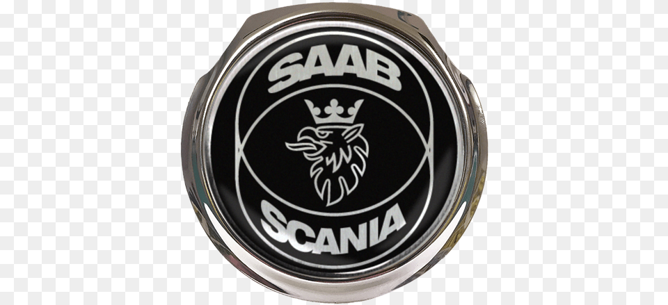 Saab Scania Black Car Grille Badge With Fixings Saab Logo, Emblem, Symbol, Appliance, Blow Dryer Png Image