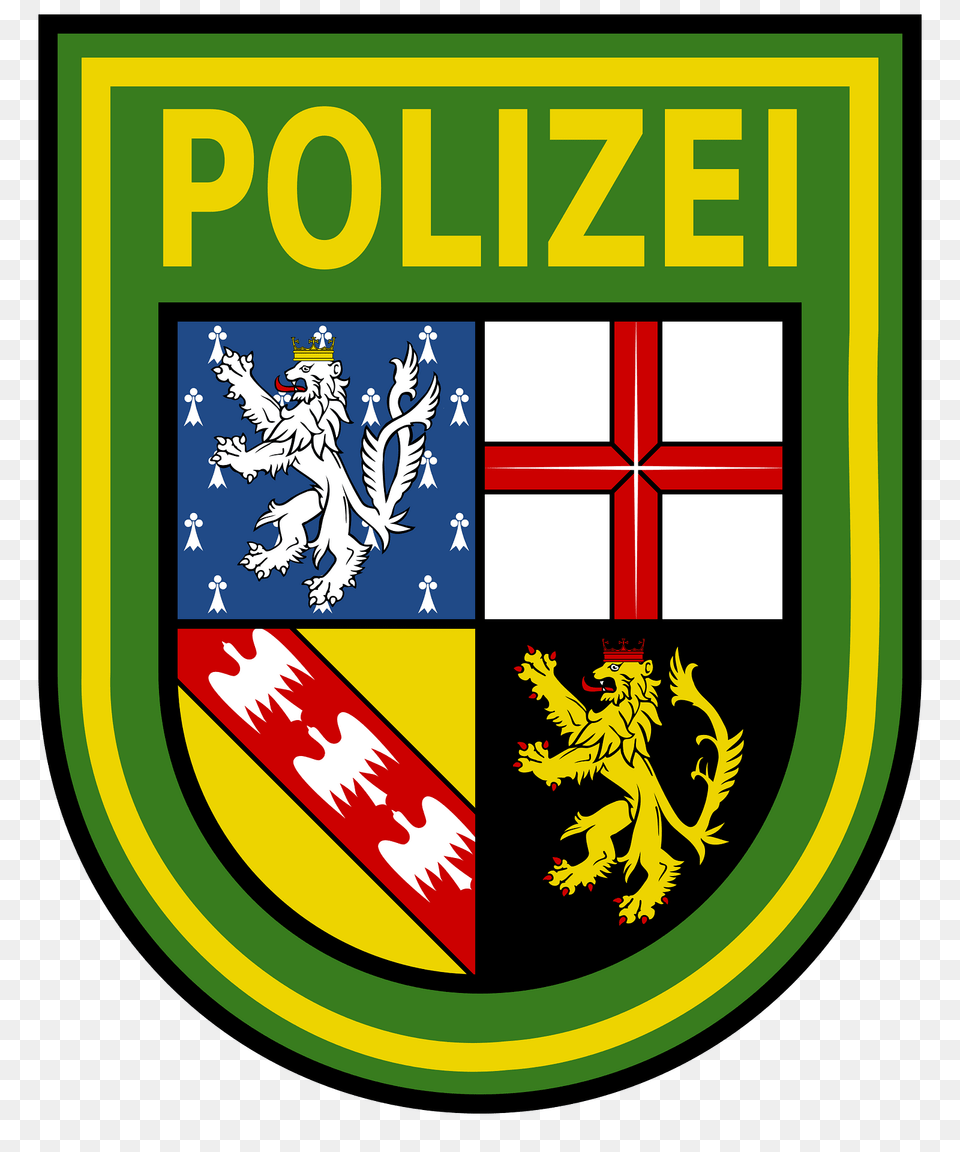 Saarland Police Patch Clipart, Armor, Logo, Person, Emblem Png