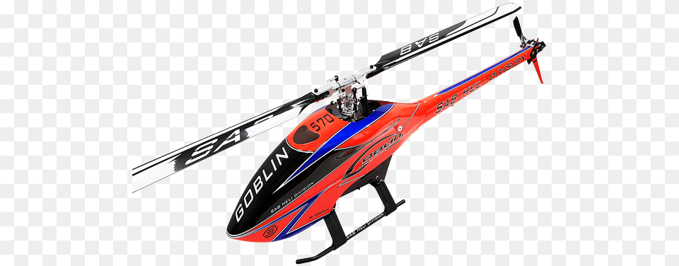 Sab Goblin 570 Sport Line Orange Worldofheli Goblin 570 Sport Orange, Aircraft, Helicopter, Transportation, Vehicle Png Image