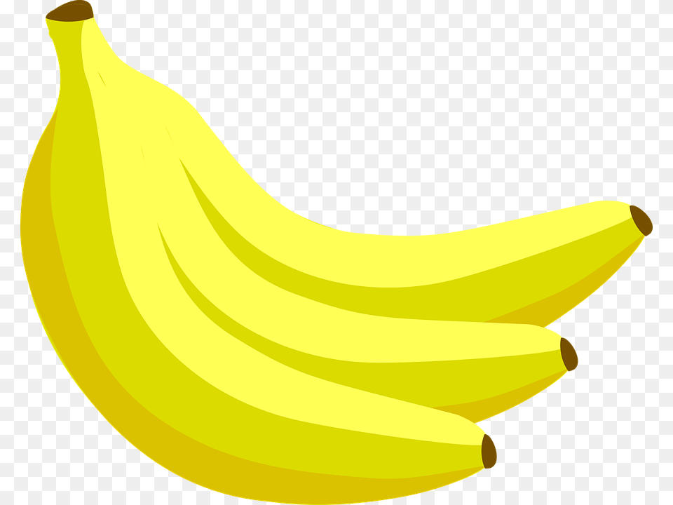 Saba Banana, Food, Fruit, Plant, Produce Free Transparent Png