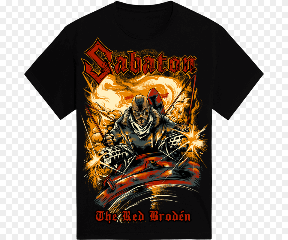 Sabaton Bismarck T Shirt, T-shirt, Clothing, Person, Man Png Image