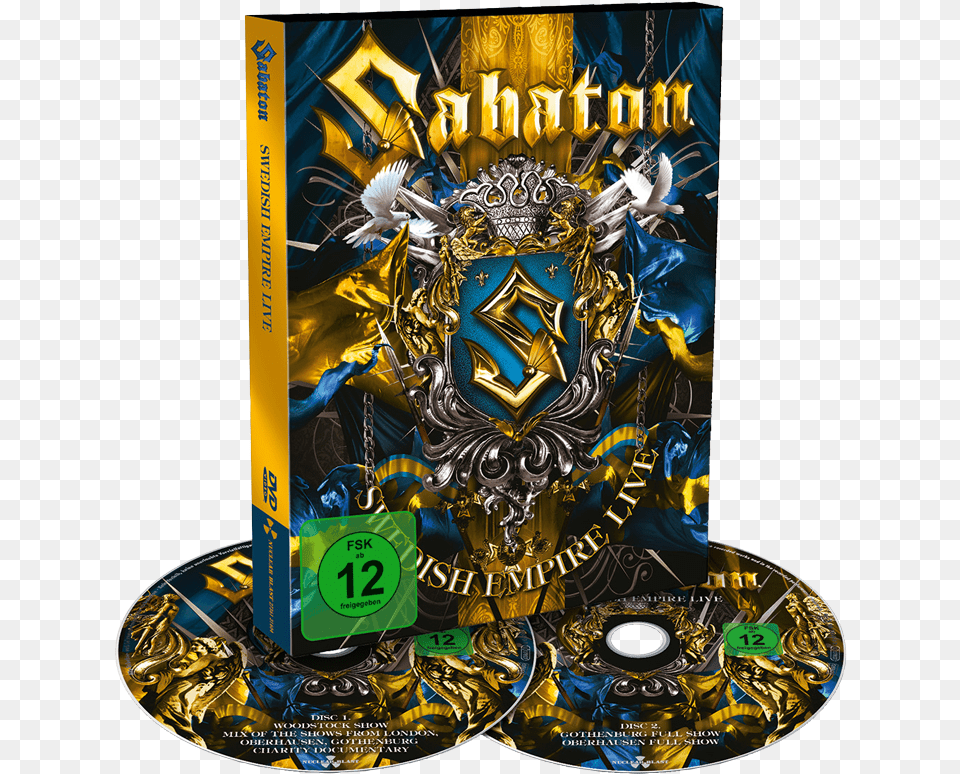 Sabaton Sabaton Swedish Empire Live Dvd, Disk, Adult, Male, Man Png Image