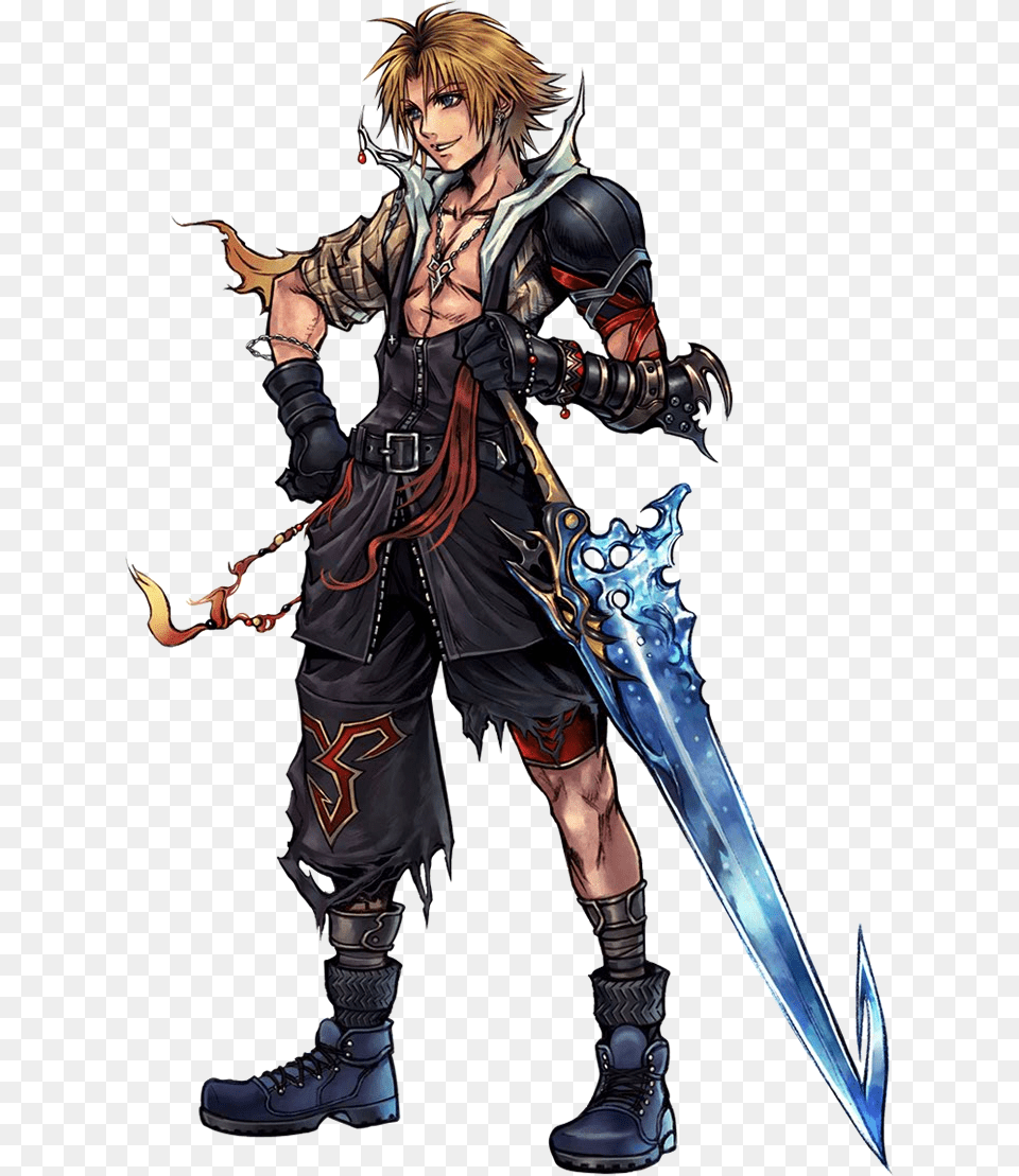 Saber Clipart Talvar Dissidia Final Fantasy Tidus, Adult, Person, Man, Male Free Transparent Png