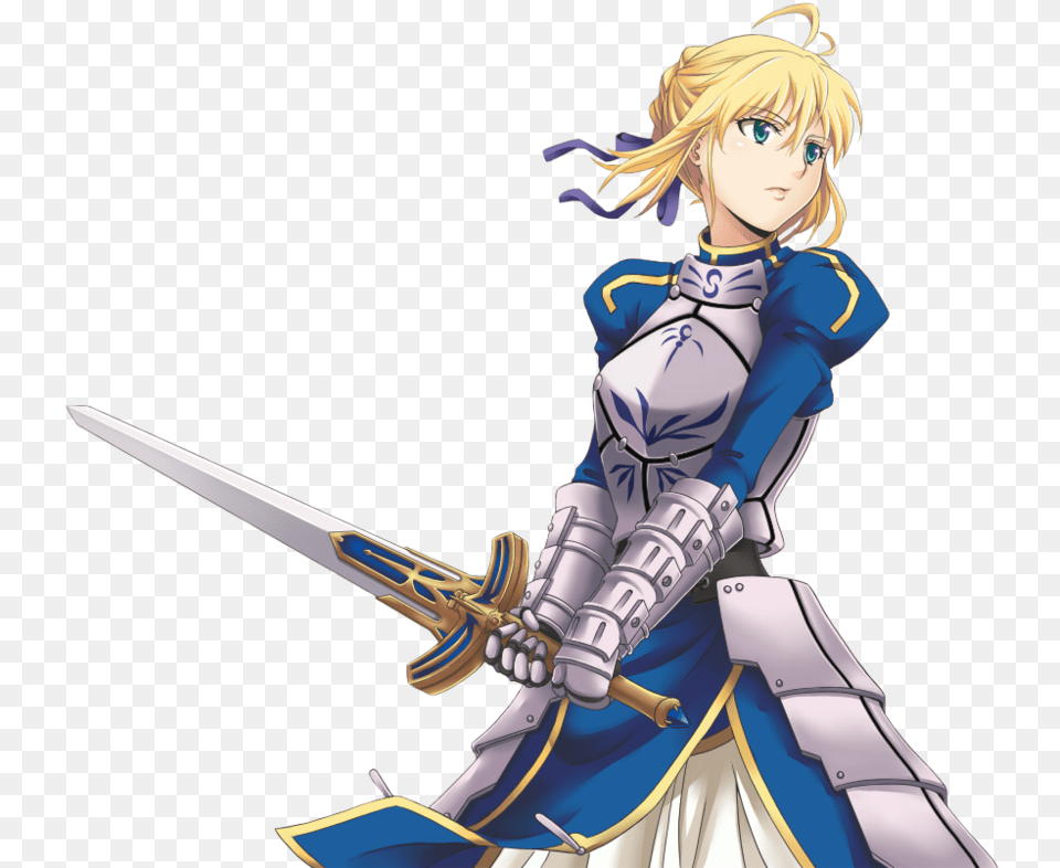 Saber Fate Stay Night Render, Book, Comics, Publication, Adult Free Png