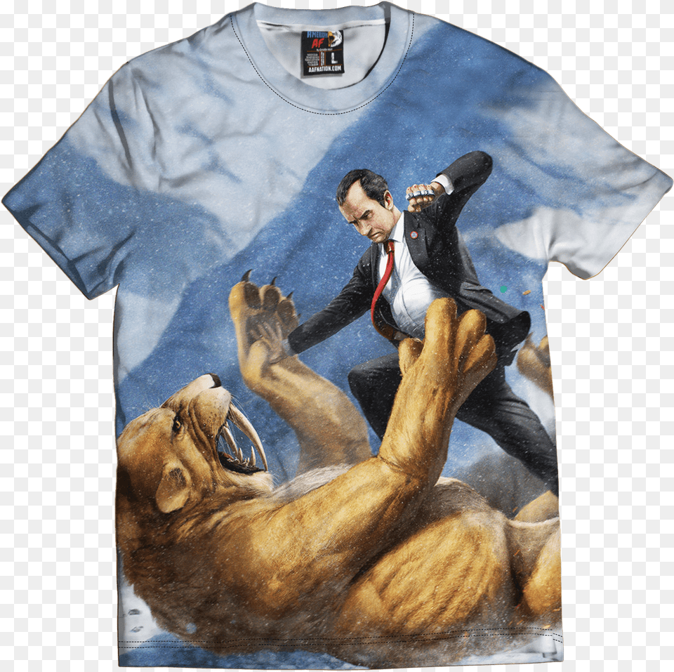 Saber Tooth Tiger, T-shirt, Clothing, Adult, Person Free Transparent Png