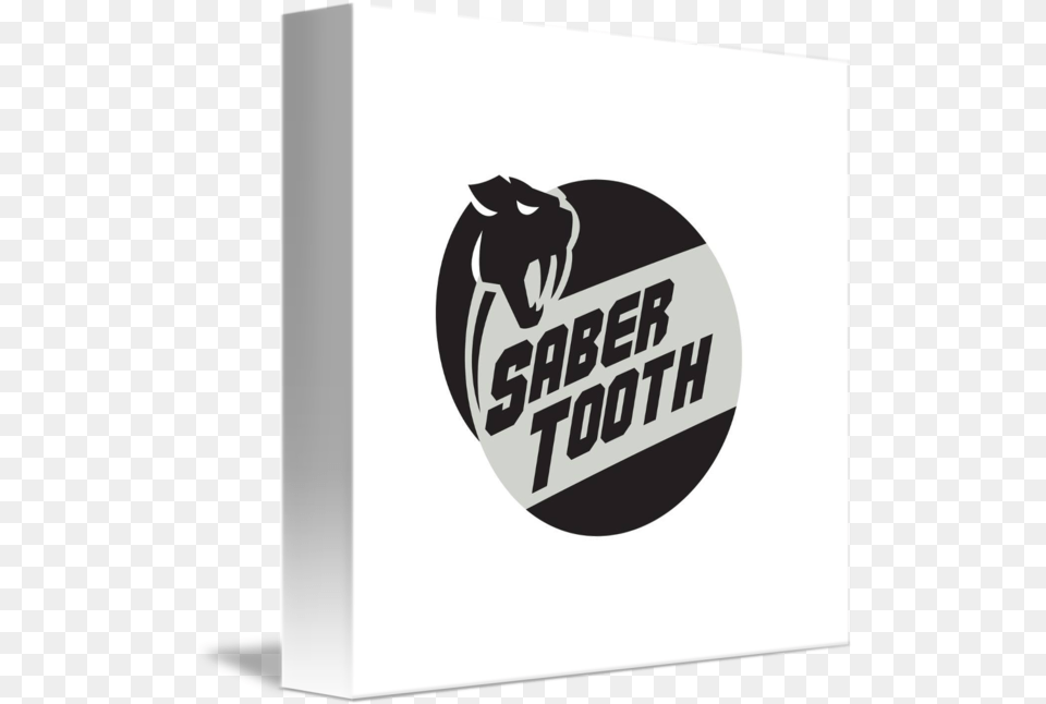 Saber Tooth Tiger Cat Head Circle Retro By Aloysius Patrimonio Automotive Decal, Logo Png Image