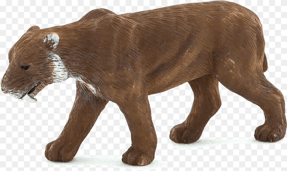 Saber Tooth Tiger Mojo Mini Smilodon, Animal, Bear, Mammal, Wildlife Png Image