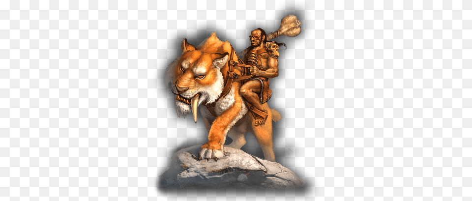 Sabertooth Rider Portable Network Graphics, Figurine, Adult, Male, Man Free Png