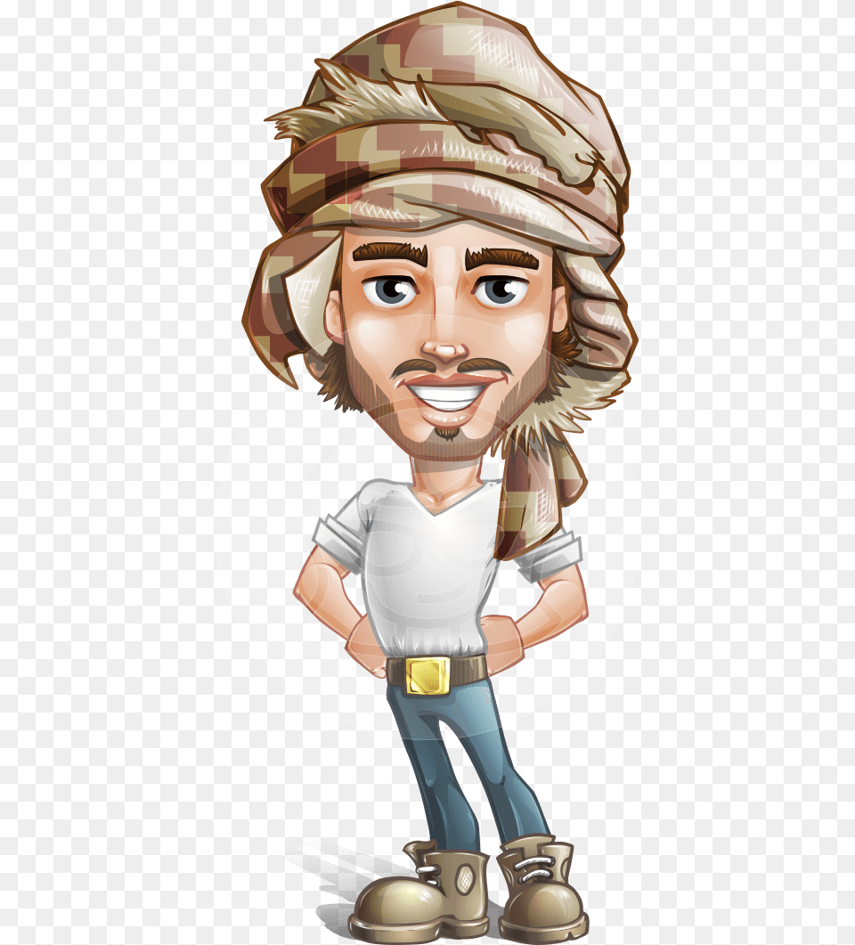 Sabih The Desert Man Cartoon Characters Man, Book, Comics, Publication, Person Png