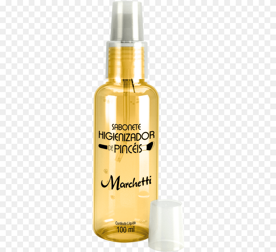 Sabonete Higienizador De Pinceis Marchetti Paintbrush, Bottle, Cosmetics, Perfume Png Image