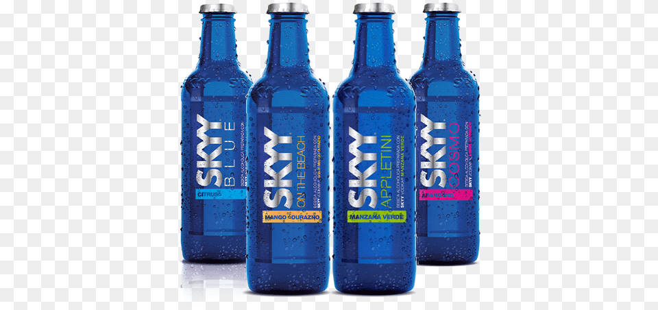 Sabores De Skyy Blue, Alcohol, Beer, Beverage, Bottle Png