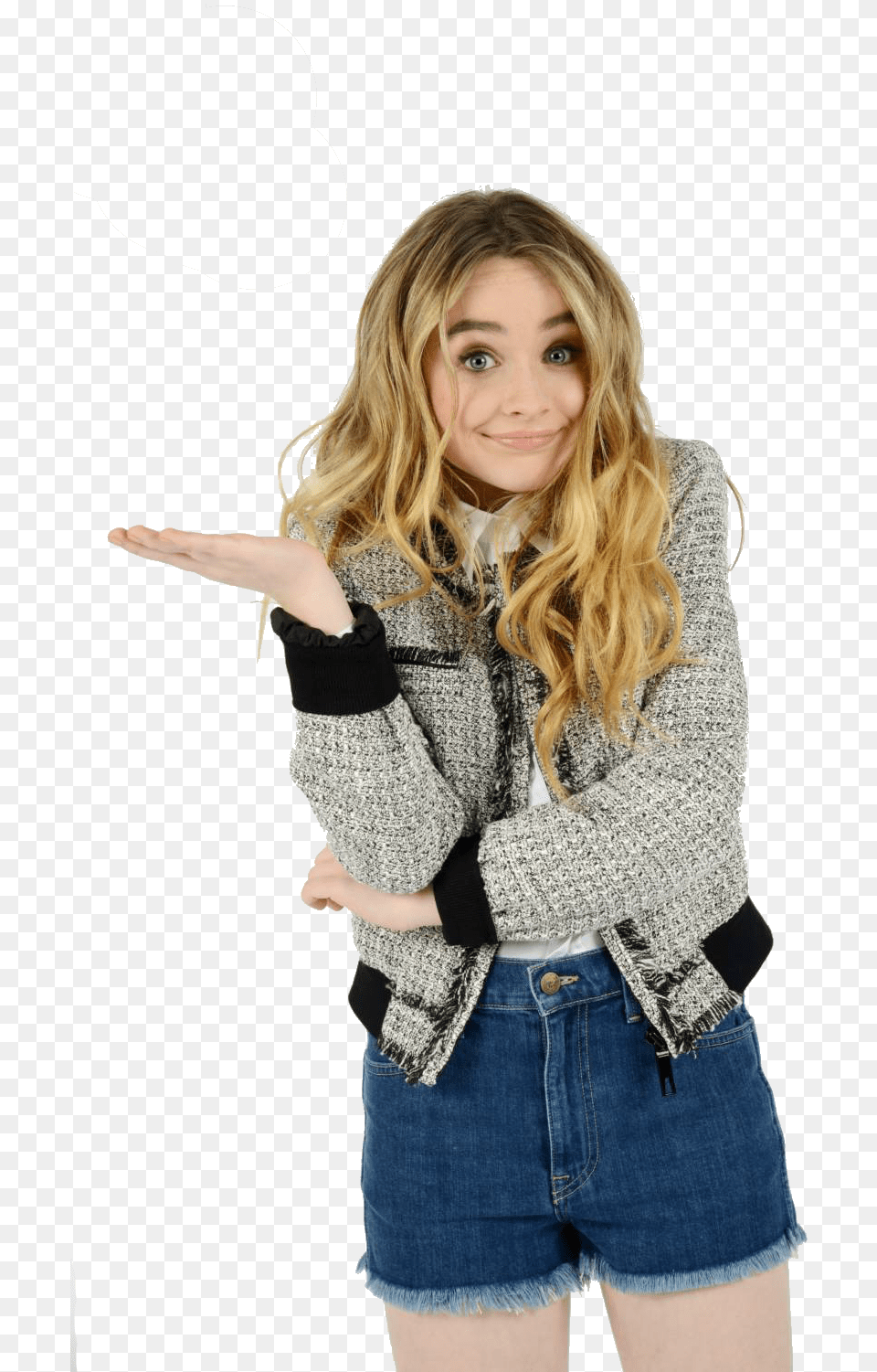 Sabrina Carpenter, Jacket, Clothing, Coat, Sweater Free Png Download