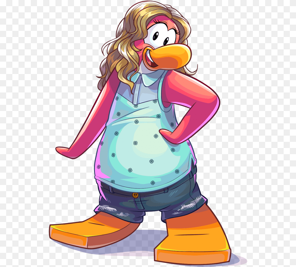 Sabrina Carpenter Club Penguin Hot, Book, Comics, Publication, Person Free Transparent Png