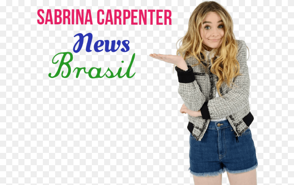 Sabrina Carpenter News Brasil Imagen De Sabrina Carpenter, Shorts, Pants, Jacket, Clothing Png