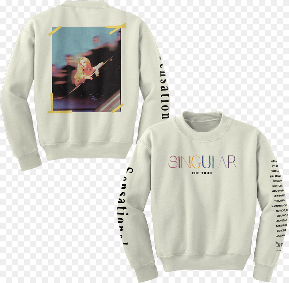 Sabrina Carpenter Singular Act 1 Merch, Knitwear, Clothing, Sweatshirt, Sweater Free Png