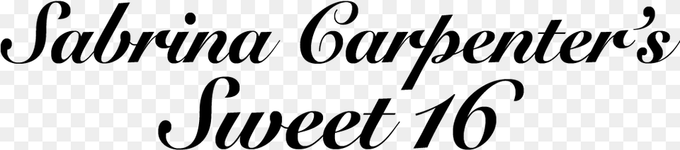 Sabrina Carpenter39s Sweet Calligraphy, Gray Free Transparent Png