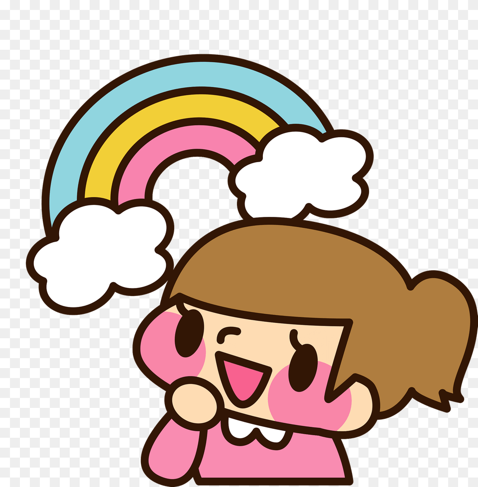 Sabrina Girl Is Enjoying A Rainbow Clipart, Dynamite, Weapon, Cartoon Free Png