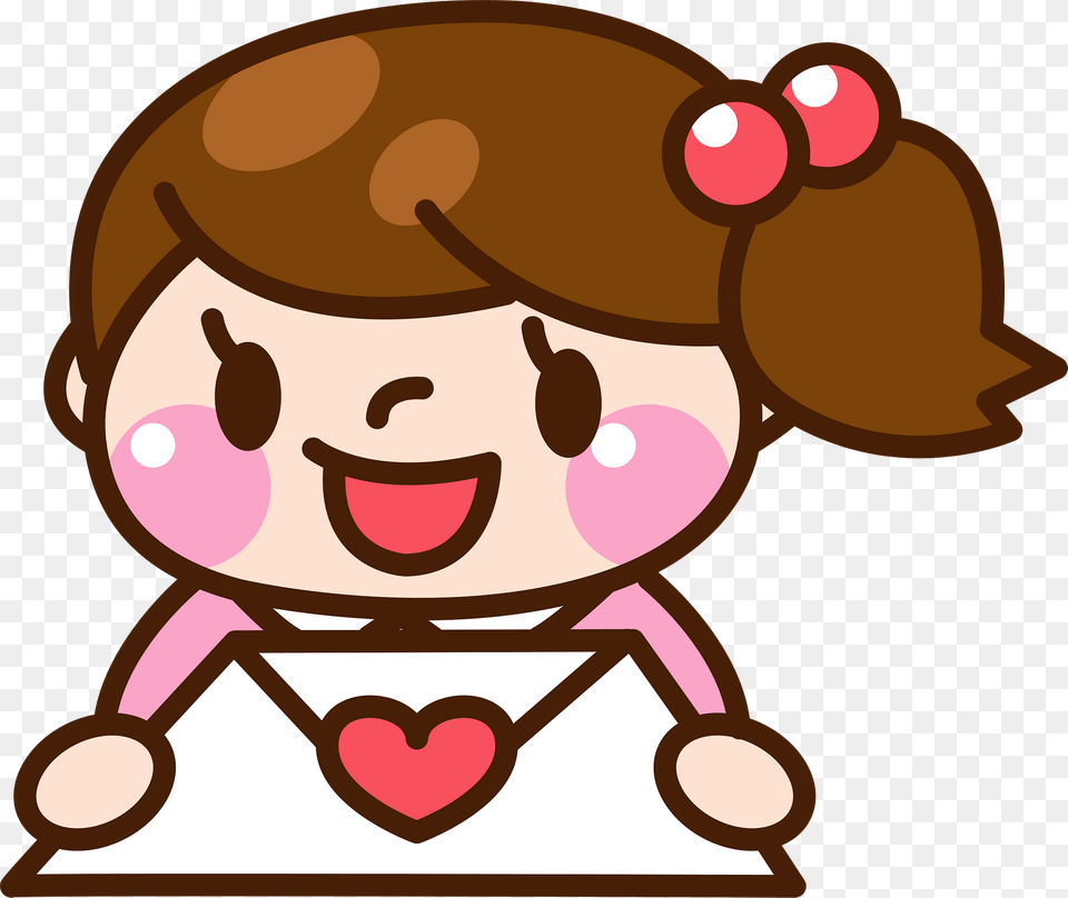 Sabrina Girl Is Holding A Love Letter Clipart, Baby, Person Free Transparent Png