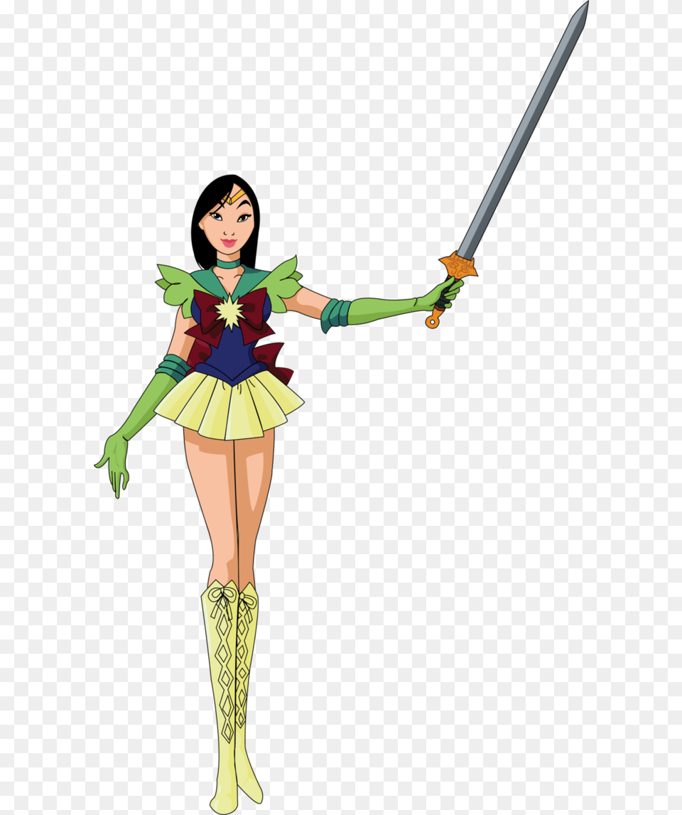 Sacagawea Drawing Mulan Disney Princess Mulan, Weapon, Sword, Clothing, Costume Png