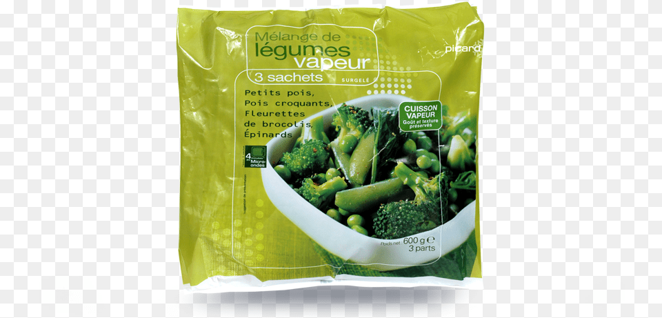 Sachets Vapeur Petits Pois Croquants Pinards Sachet Legumes Vapeur Picard, Food, Produce, Broccoli, Plant Free Transparent Png