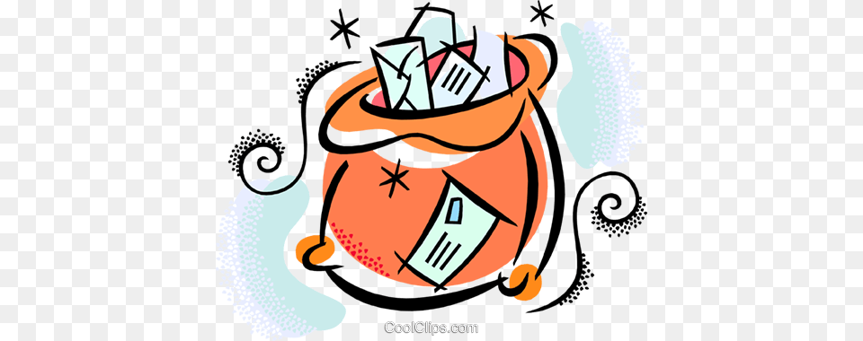 Sack Of Mail Royalty Vector Clip Art Illustration, Bag, Dynamite, Weapon Free Transparent Png