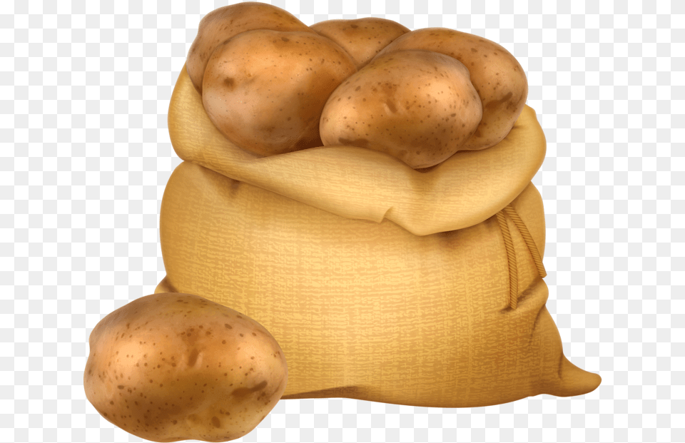 Sack Of Potatoes Vector Icon Preobrazovannij Potato Bag Clip Art, Vegetable, Food, Produce, Plant Free Png