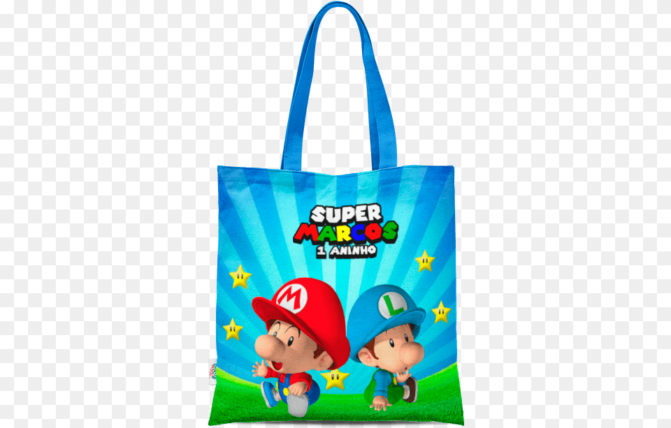 Sacola Super Mario Baby Mario E Luigi Super Mario Bros Babies Lunch Napkins, Accessories, Bag, Handbag, Tote Bag Free Png