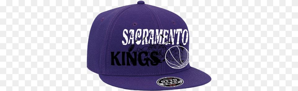 Sacramento Kings Snapback Flat Bill Hat Sacramento Kings Hat Transparent, Baseball Cap, Cap, Clothing, Hardhat Free Png Download