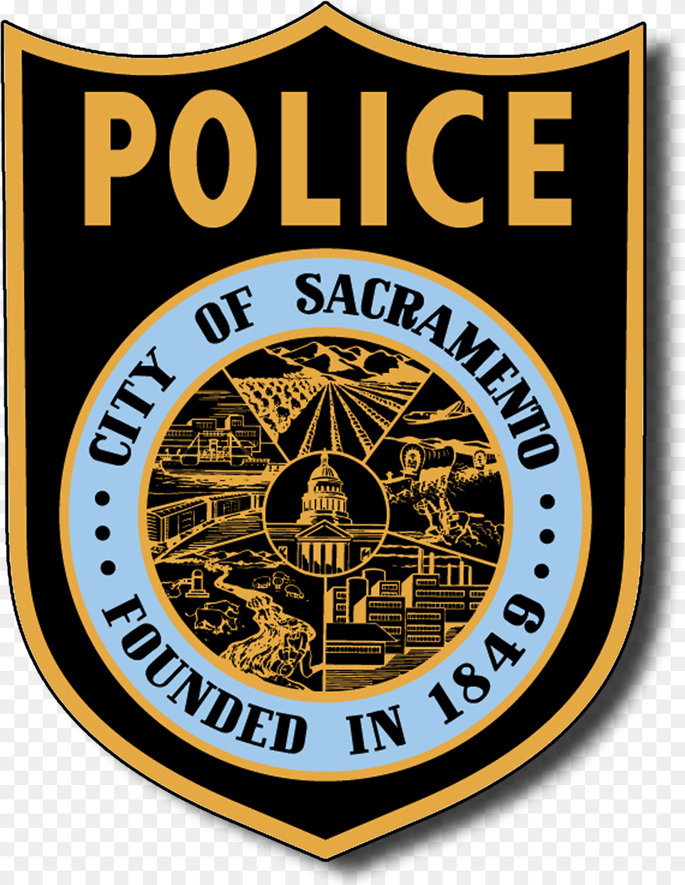 Sacramento Police Sacramento Police Department Logo, Badge, Symbol, Emblem Free Transparent Png