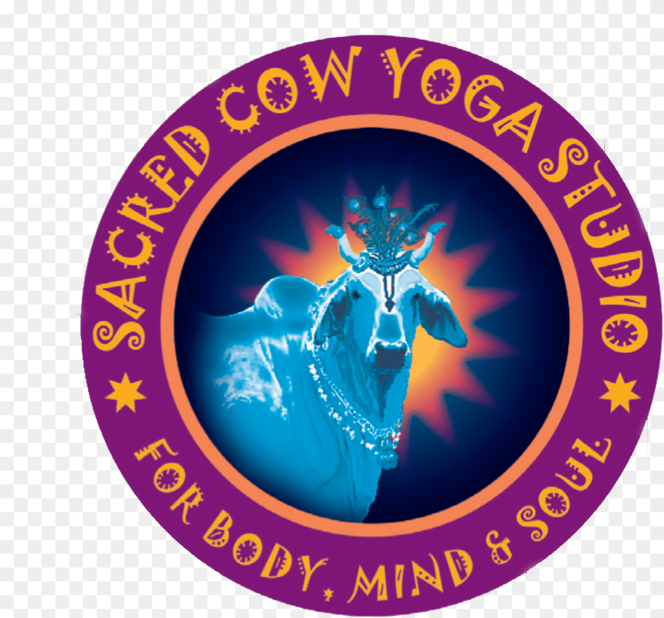 Sacred Cow Yoga Studio Logo Sierra Safari Zoo, Animal, Bull, Mammal, Angus Free Png