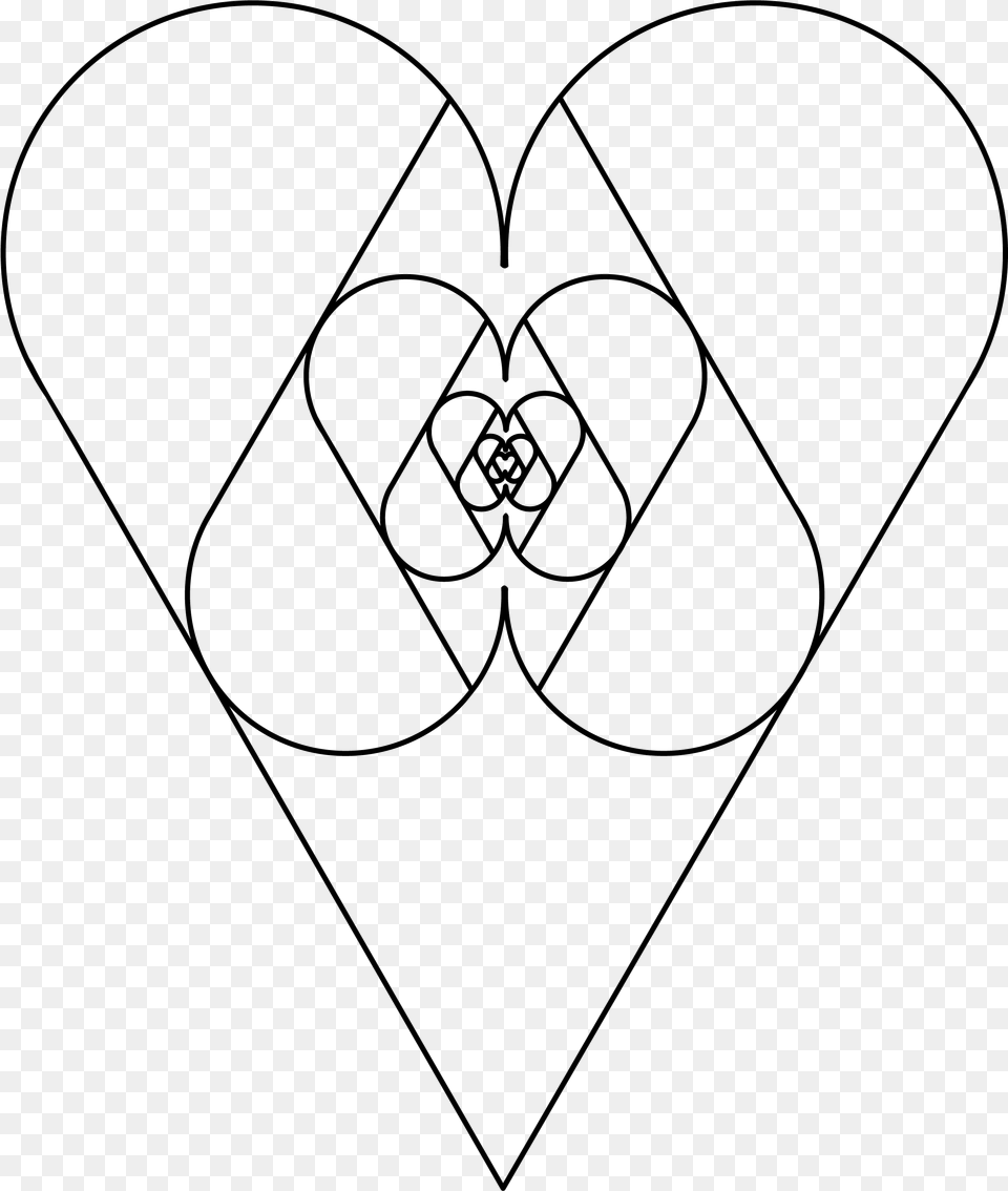 Sacred Geometry Love Heart, Blackboard Free Png