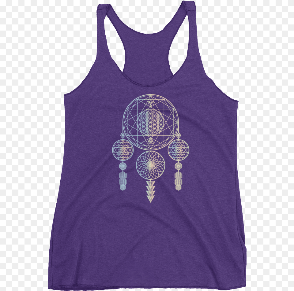 Sacred Geometry Tank Top Sleeveless Shirt, Clothing, Tank Top, Adult, Male Free Png