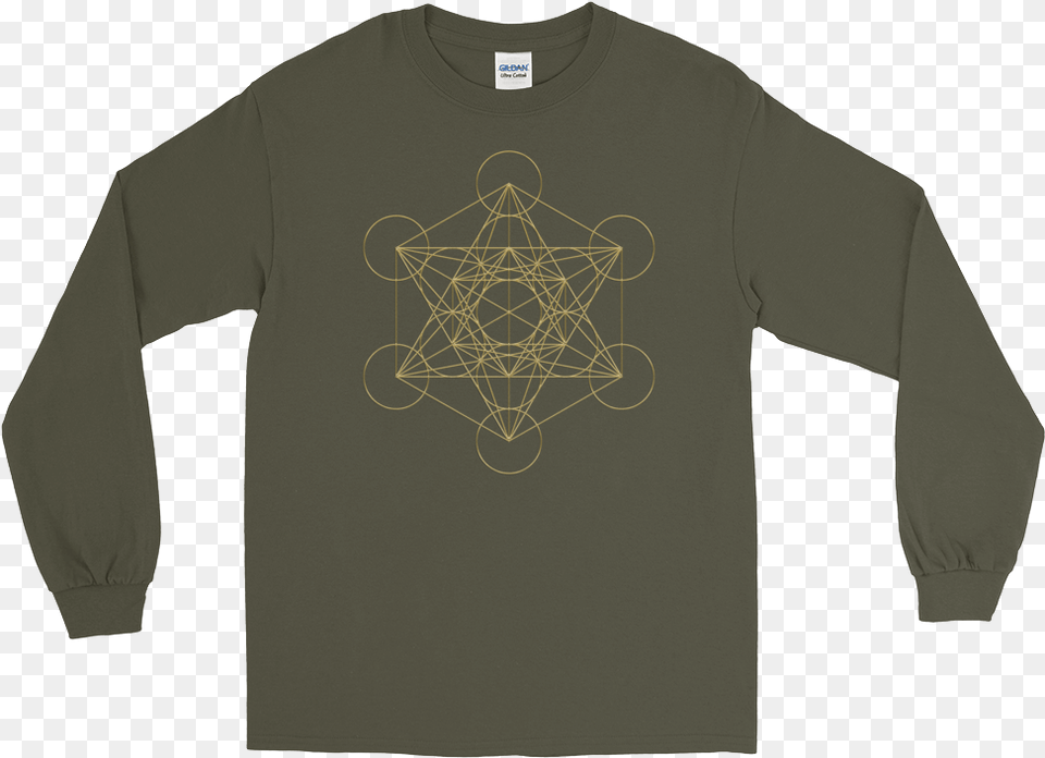 Sacred Geometry Winner39s Strongest Muscle Is His Hustle, Clothing, Long Sleeve, Sleeve, T-shirt Free Png Download