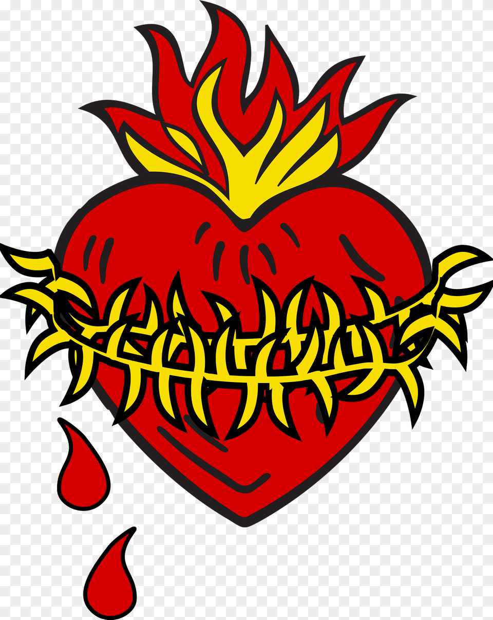 Sacred Heart Clipart, Emblem, Symbol, Logo, Dynamite Png