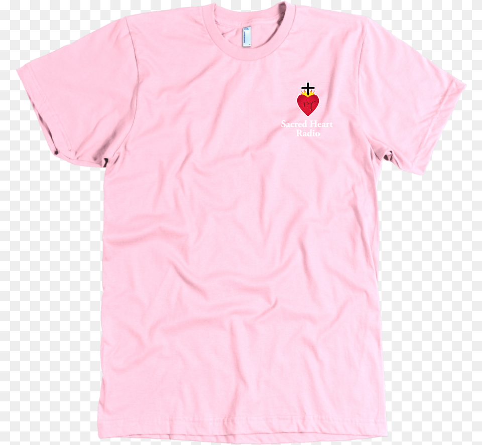 Sacred Heart Radio Mens T Shirt Small Logo Slim Fit Short Sleeve, Clothing, T-shirt, Berry, Food Free Png