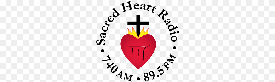 Sacred Heart Radio Wnop Am Newport Ky Internet Radio, Logo, Symbol, Emblem, First Aid Free Png Download