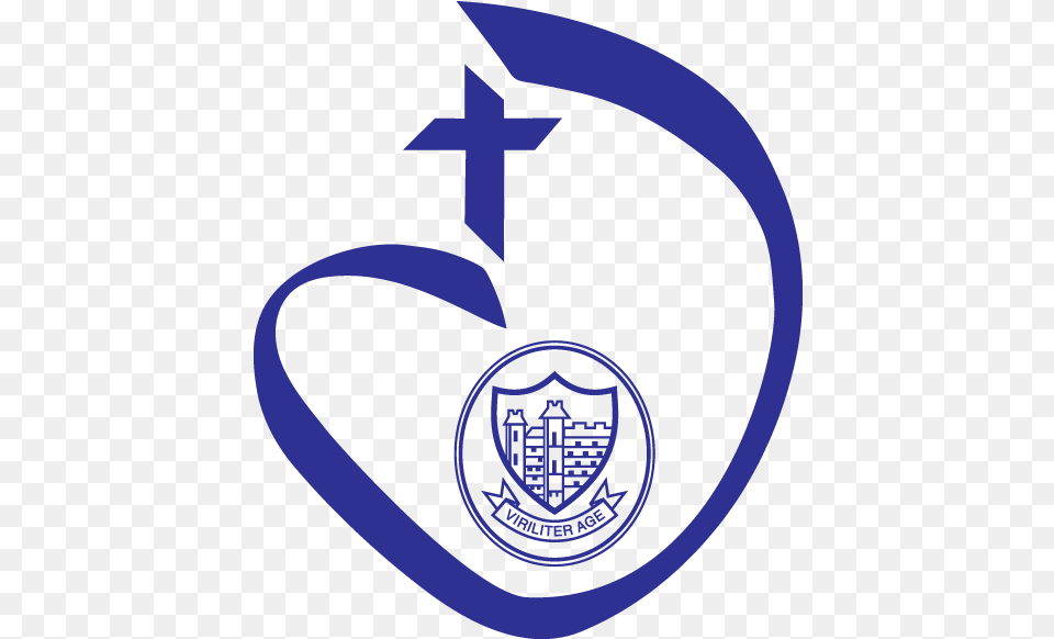 Sacred Heart School Of Montreal Jobs Personal Counselor Sacred Heart School Of Montreal Logo, Symbol, Hat, Clothing, Cross Free Png Download