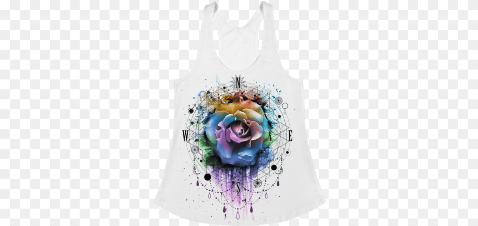 Sacred Rose Women39s Racerback Tank Woman, Clothing, Tank Top, Adult, Wedding Png Image