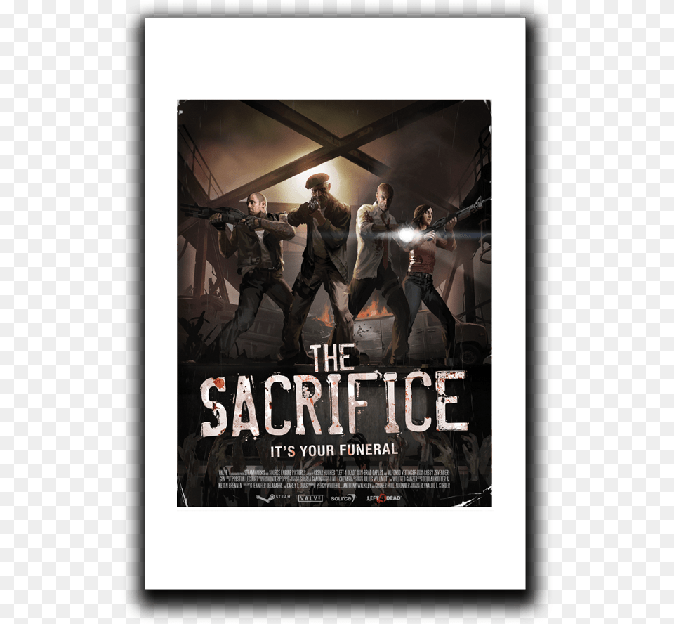 Sacrifice Left 4dead, Advertisement, Poster, Adult, Person Free Png Download
