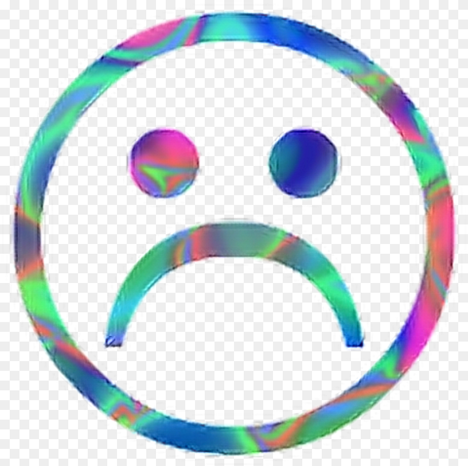 Sad Aesthetic Aesthetic Sad Face, Disk, Purple Png Image