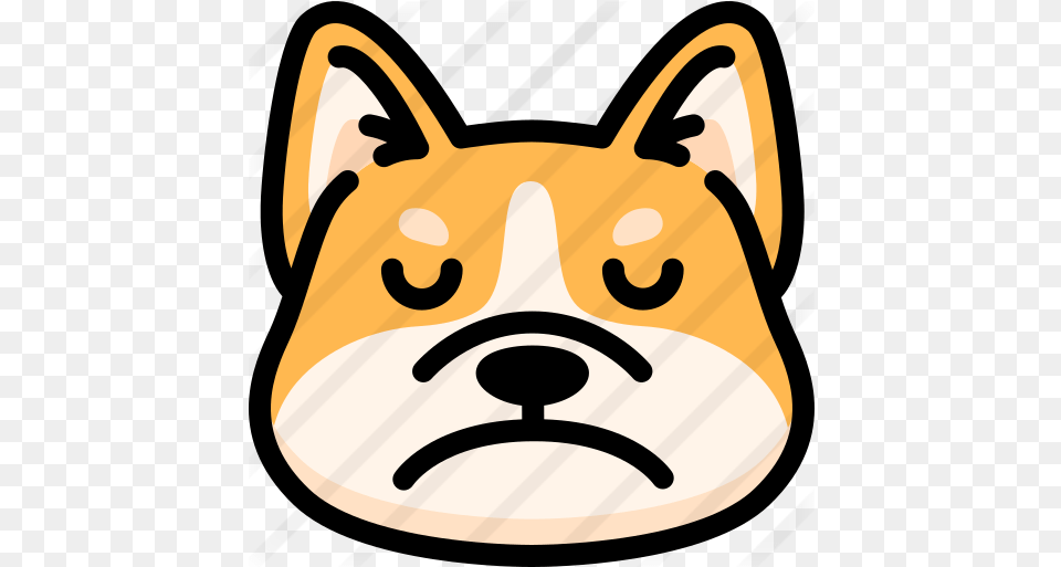Sad Animals Icons Crying Dog Emoji, Snout, Animal, Kangaroo, Mammal Png Image